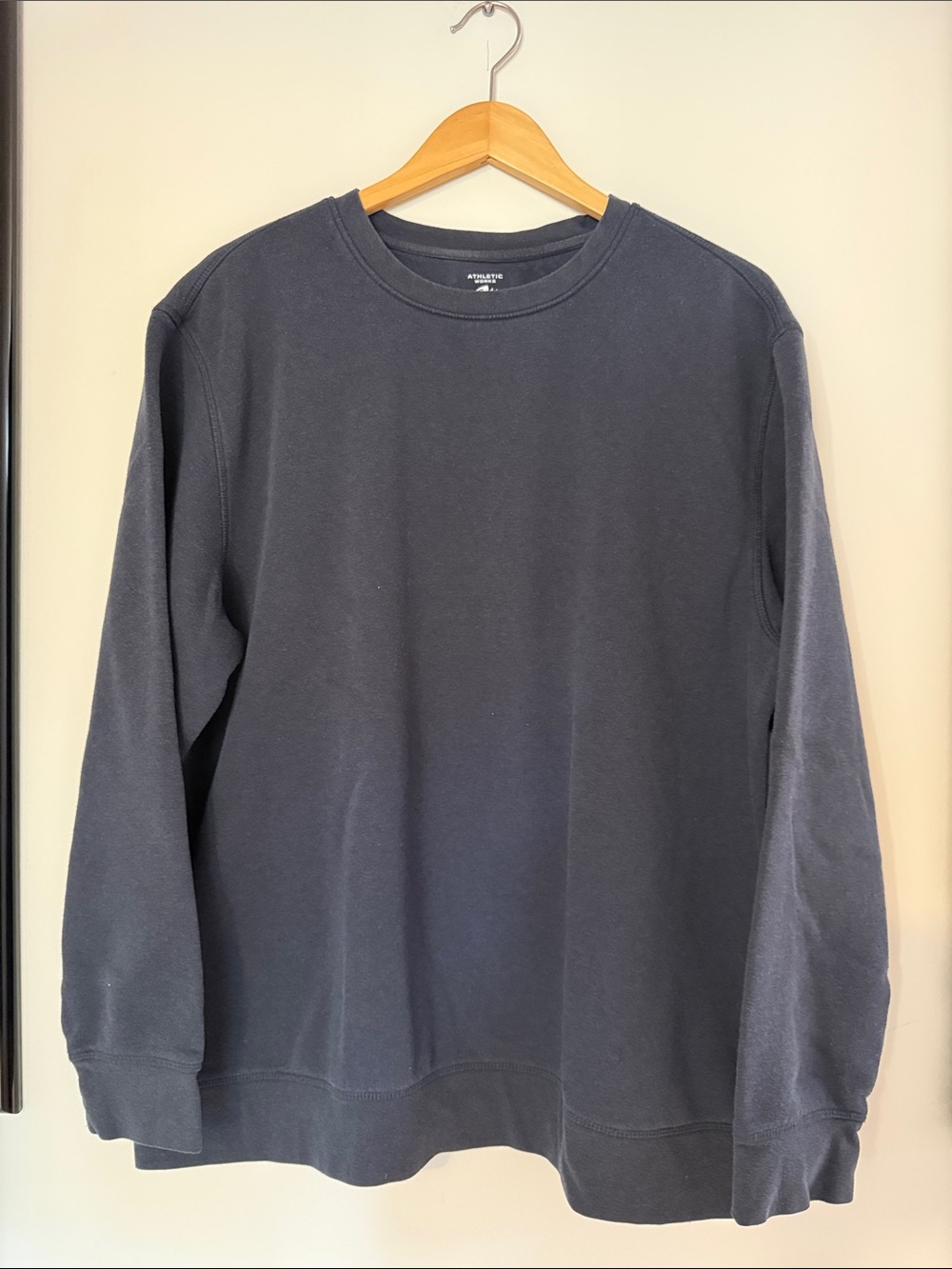 Athletic Works Men's Crewneck Sweatshirt in Navy